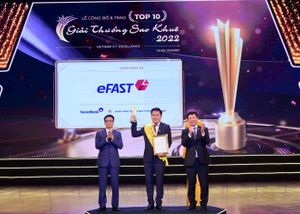 VietinBank eFAST - Dịch vụ ngân hàng duy nhất lọt Top 10 Sao Khuê 2022